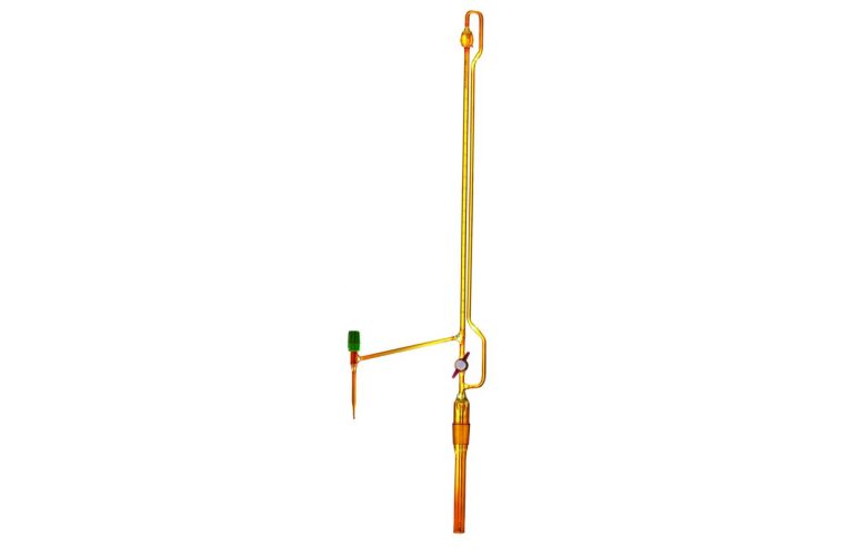 Automatic Buret, Amber, PTFE Key, without Reservoir