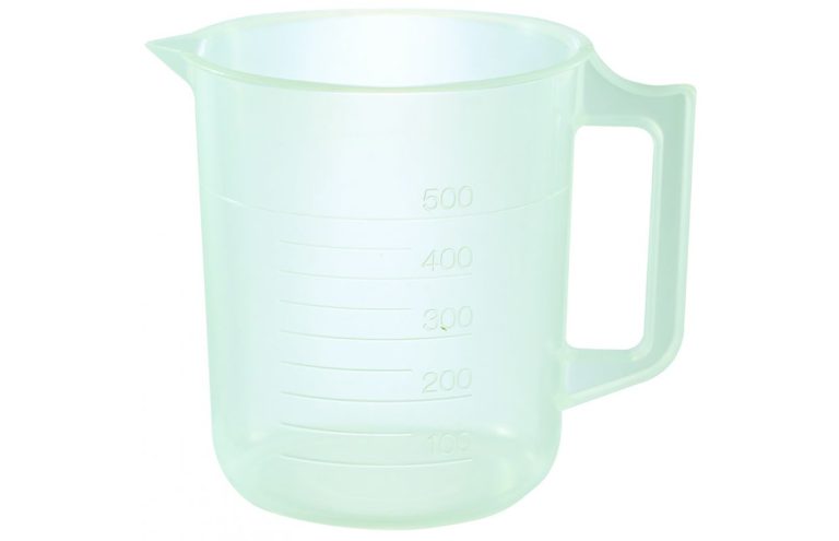 Beaker with Handle, Polypropylene (PP), with Graduation