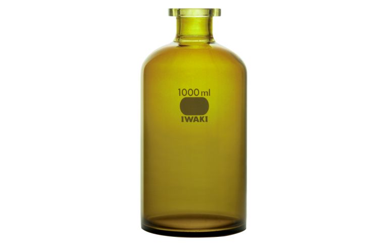 Bottle for Automatic Buret, Amber, with Flat Joint