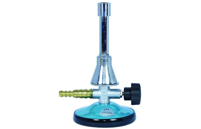 Bunsen Burner, Teclu with Grid, Screw Tap, Air Regulator (for LPG)