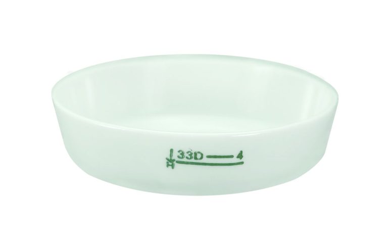 Incinerating Dishes, Flat Bottom, Glazed