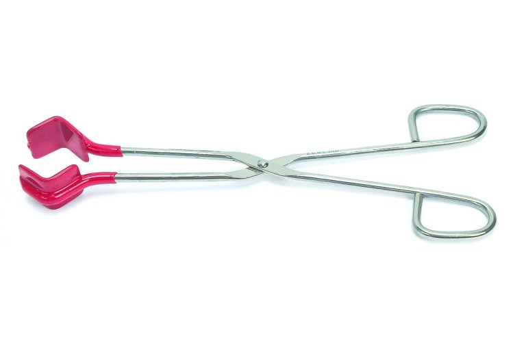 Tongs, for Flask, Stainless Steel,with Vinyl Coated Jaws